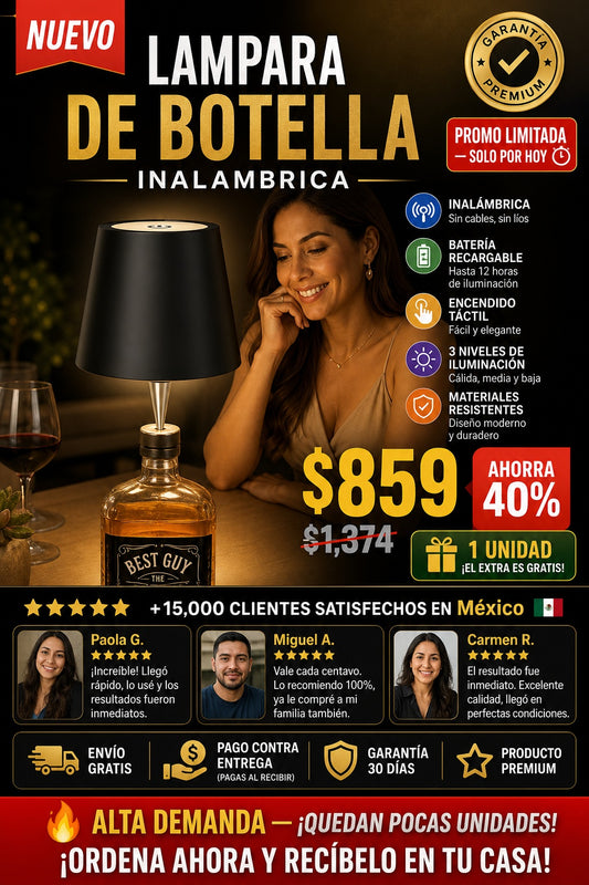 Lampara De Botella Inalambrica - imagen 1