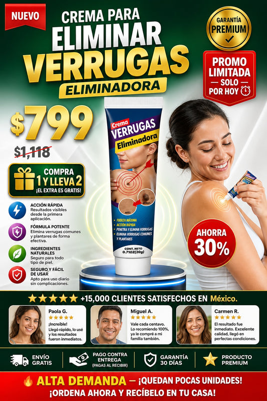Crema Para Eliminar Verrugas - imagen 1