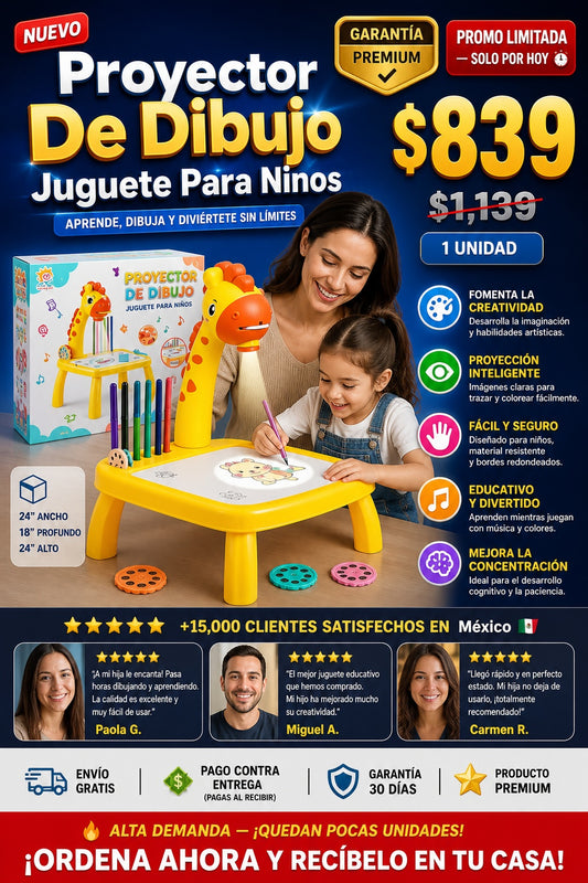 Proyector De Dibujo Juguete Para Ninos - imagen 1