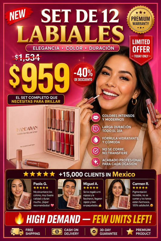 Set De 12 Labiales - imagen 1