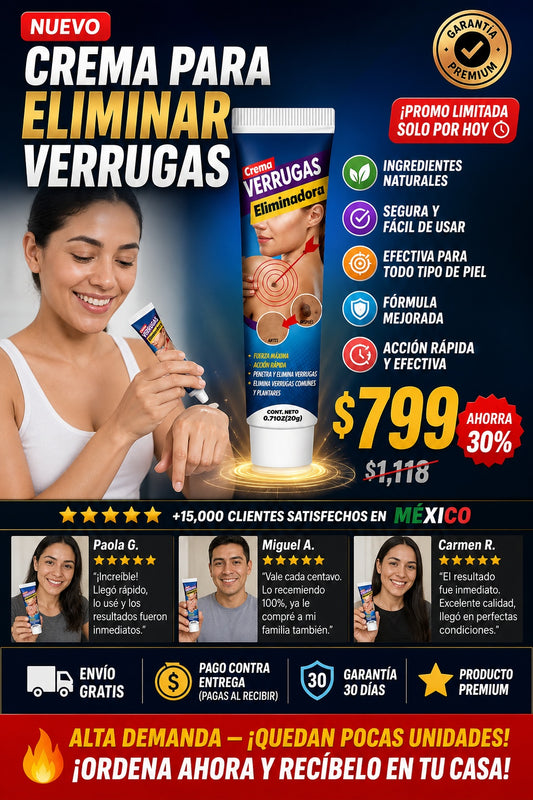 Crema Para Eliminar Verrugas - imagen 1