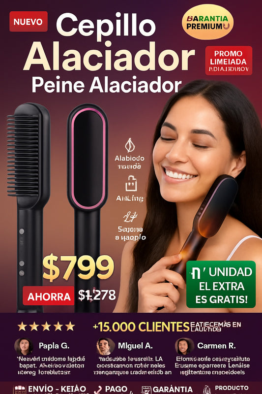 Cepillo Alaciador Peine Alaciador - imagen 1