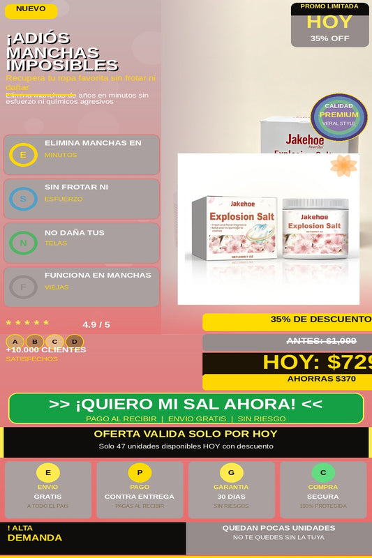Sal Explosiva Quitamanchas Removedor Rop — hero