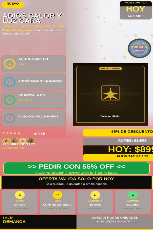 Foco Ventilador — hero