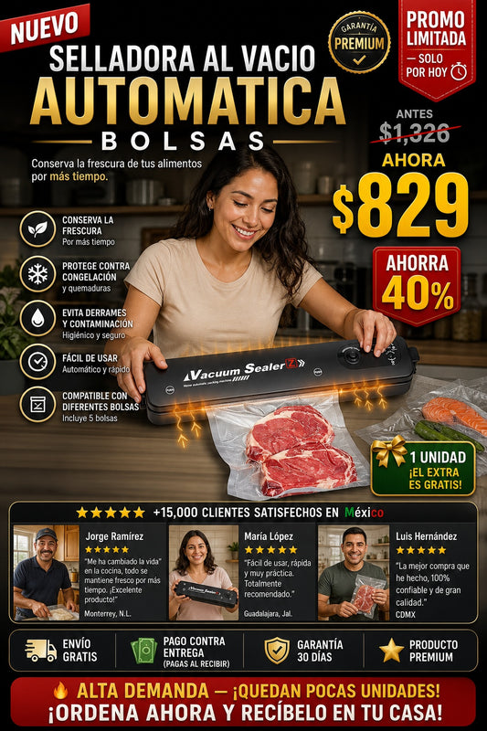 Selladora Al Vacio Automatica Bolsas - imagen 1
