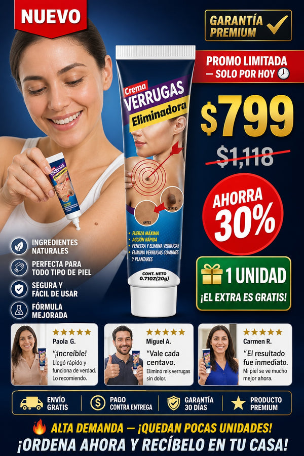 Crema Para Eliminar Verrugas - imagen 1