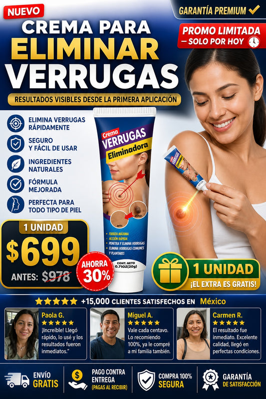 Crema Para Eliminar Verrugas - imagen 1
