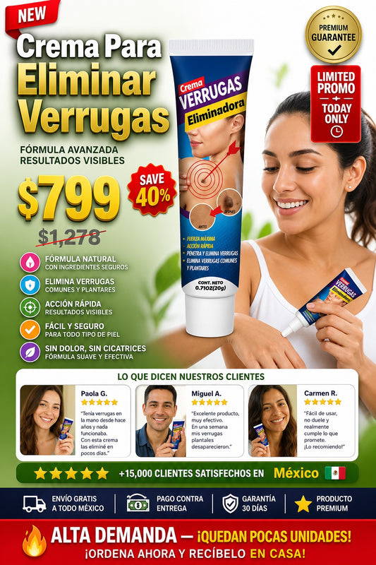 Crema Para Eliminar Verrugas - sección 1