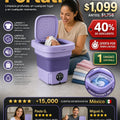 Mini Lavadora Portatil Ropa - imagen 1
