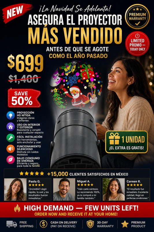 ¡La Navidad Se Adelanta! Asegura el Proyector Más Vendido Antes de que Se Agote Como el Año Pasado - imagen 1