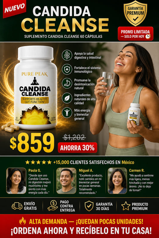 Suplemento Candida Cleanse 60 Capsulas - imagen 1