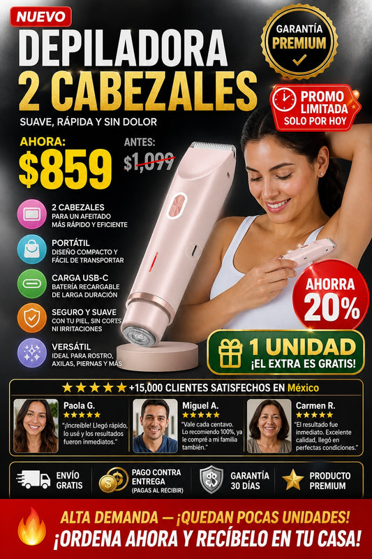 Depiladora 2 Cabezales - imagen 1