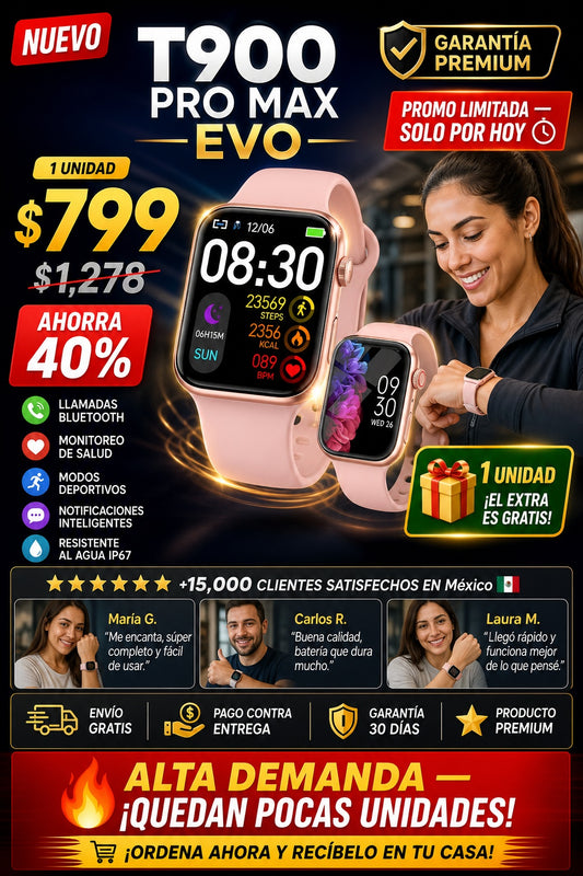 Smartwatch T900 Pro Max Evo - imagen 1
