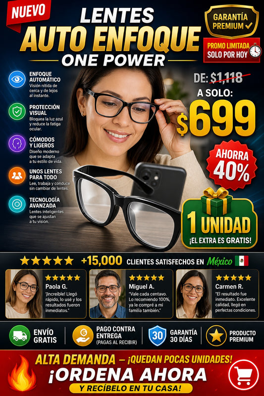 Lentes Auto Enfoque One Power - imagen 1