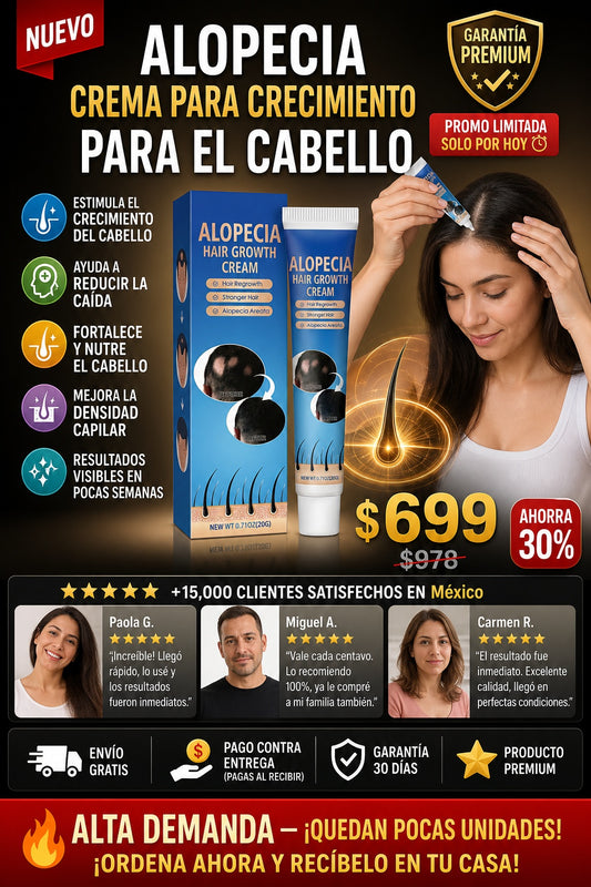 Alopecia Crema Para Crecimiento PARA EL CABELLO - imagen 1
