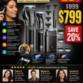 Cortadora eléctrica de cabello profesional recargable con guías ajustables - imagen 1