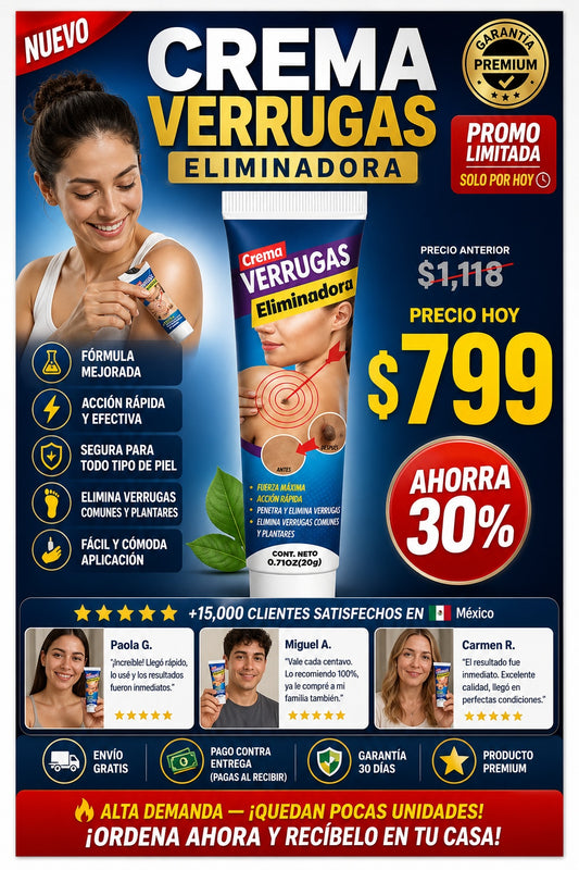 Crema Para Eliminar Verrugas - imagen 1