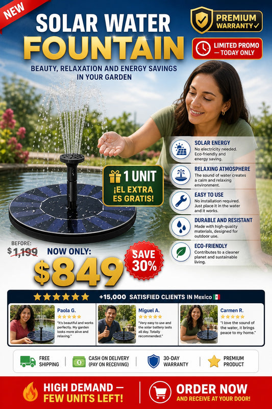 Fuente de Agua Solar - imagen 1