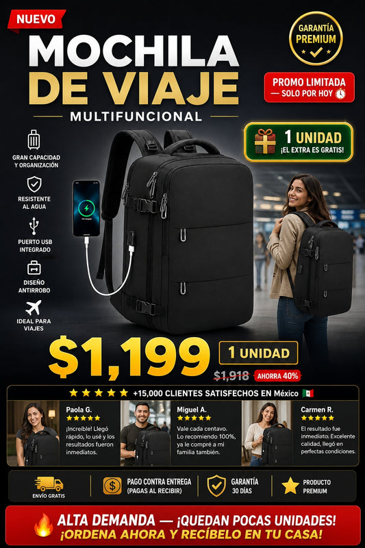 Mochila De Viaje Multifuncional - imagen 1