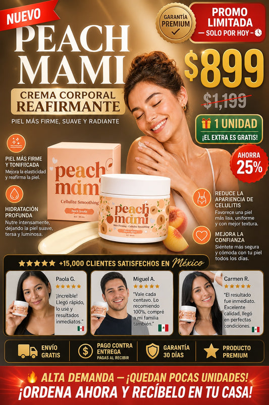 Crema Peach Mami Corporal Reafirmante - imagen 1