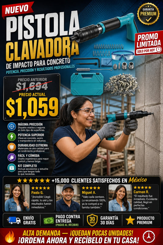 Pistola De Fijacion De Clavos Maquina - sección 1