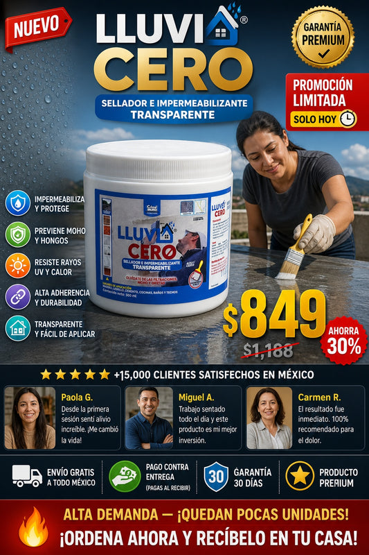 Lluvia Cero 500ml Impermeabilizante - imagen 1