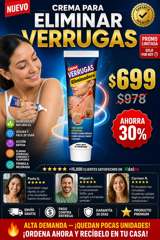 Crema Para Eliminar Verrugas - imagen 1