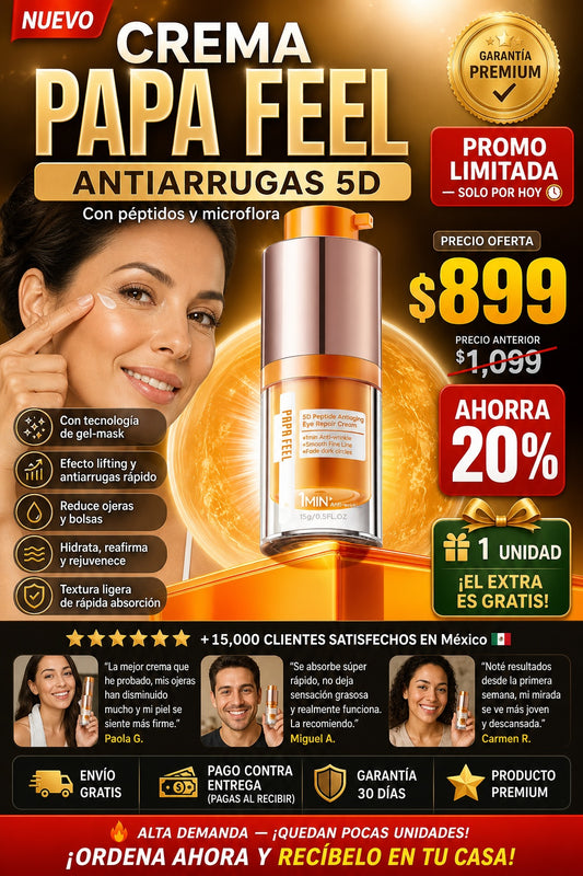 Crema Papa Feel Antiarrugas 5d - imagen 1