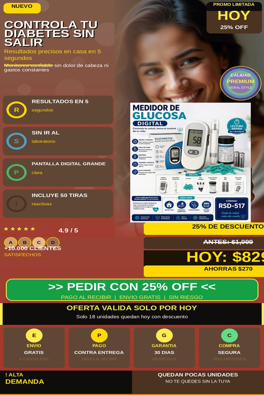 Glucometro Digital Blood Mati — hero