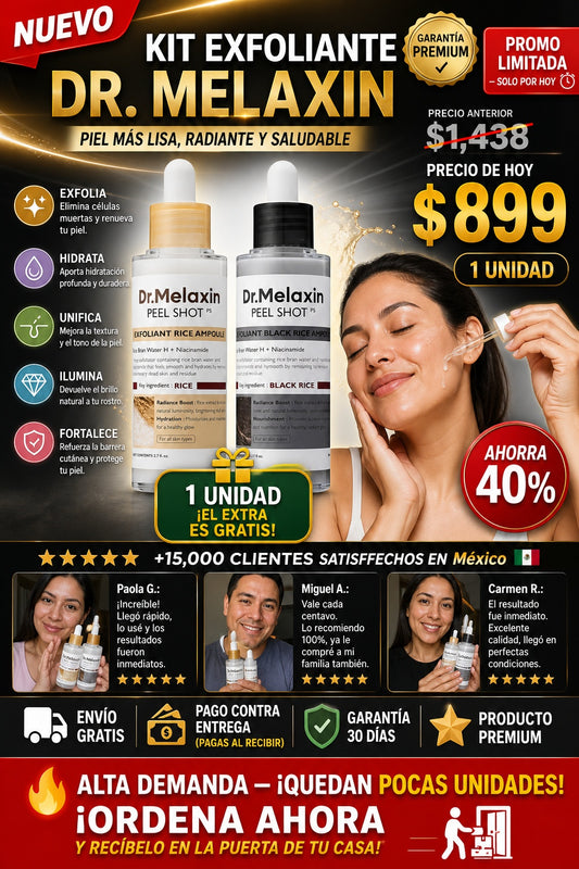 Kit Exfoliante Dr. Melaxin - imagen 1