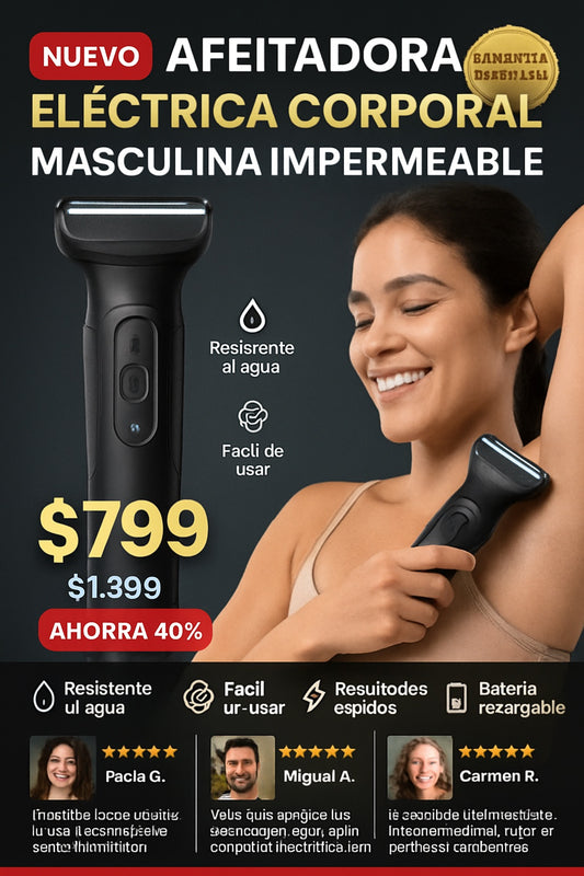 Afeitadora eléctrica corporal masculina impermeable - imagen 1
