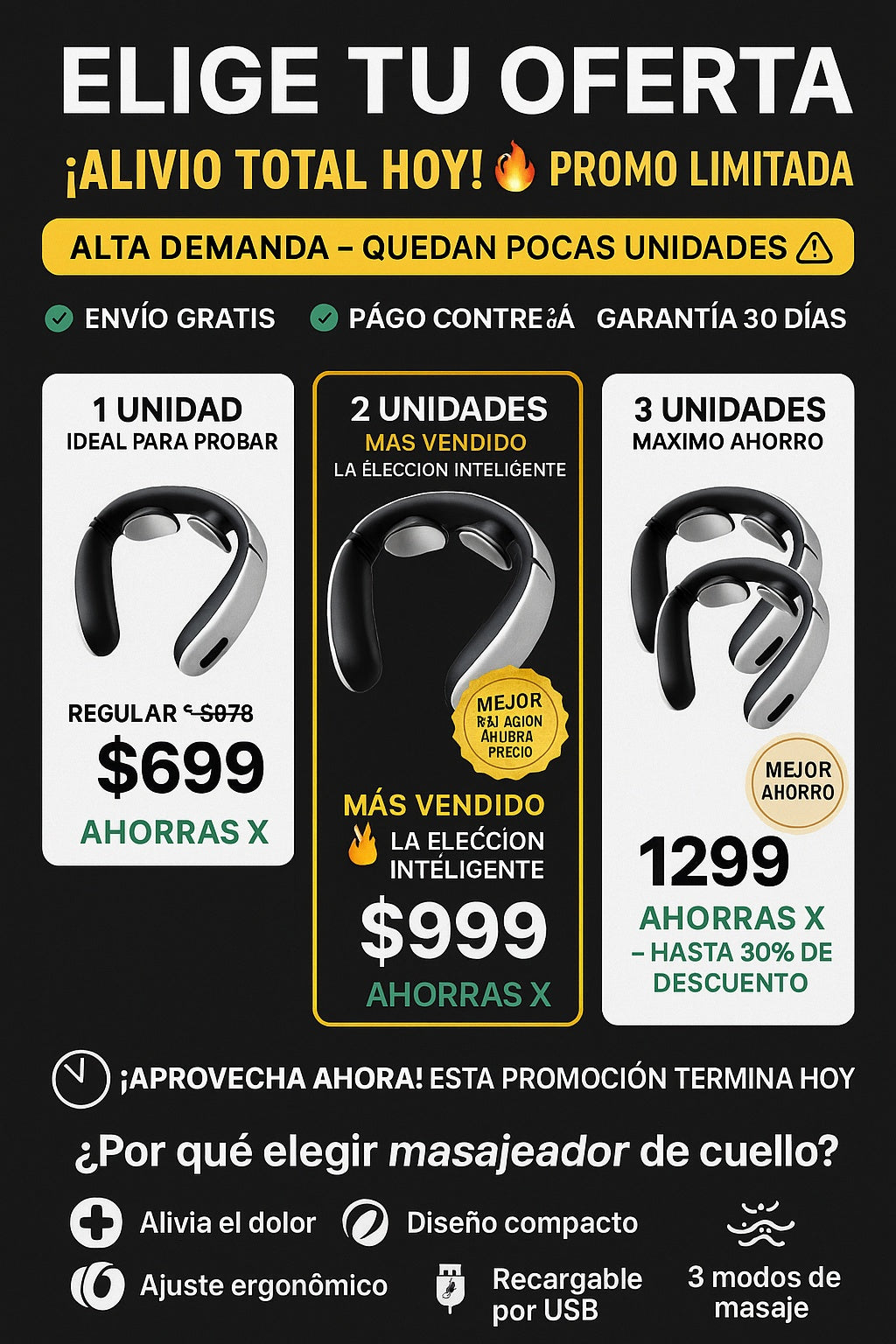 masajeador de cuello - imagen 2