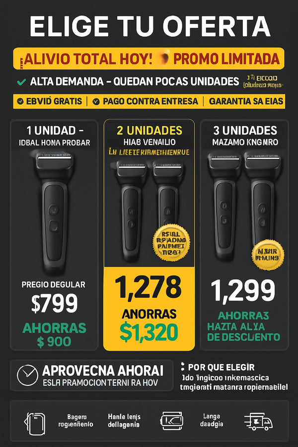 Afeitadora eléctrica corporal masculina impermeable - imagen 2