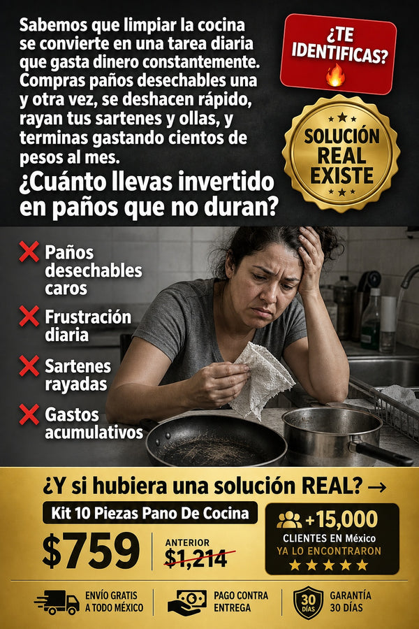 Kit 10 Piezas Pano De Cocina - sección 2