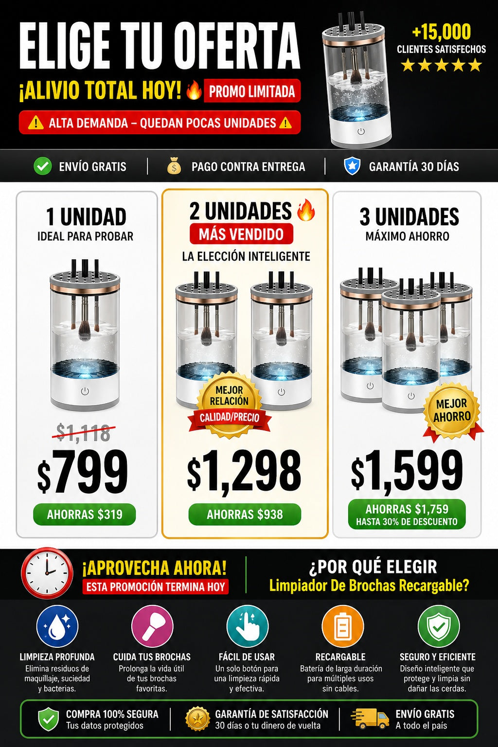 Limpiador De Brochas Recargable - imagen 2