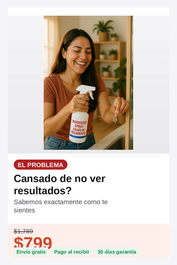 Removedor Spray Liquido De Pegamento — problema