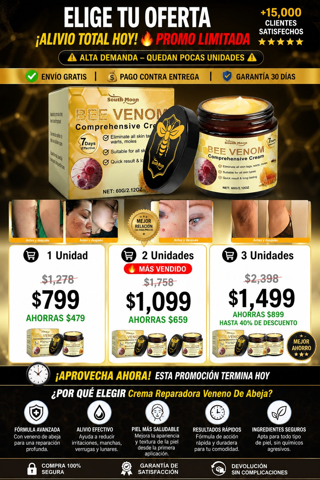 Crema Reparadora Veneno De Abeja - imagen 2