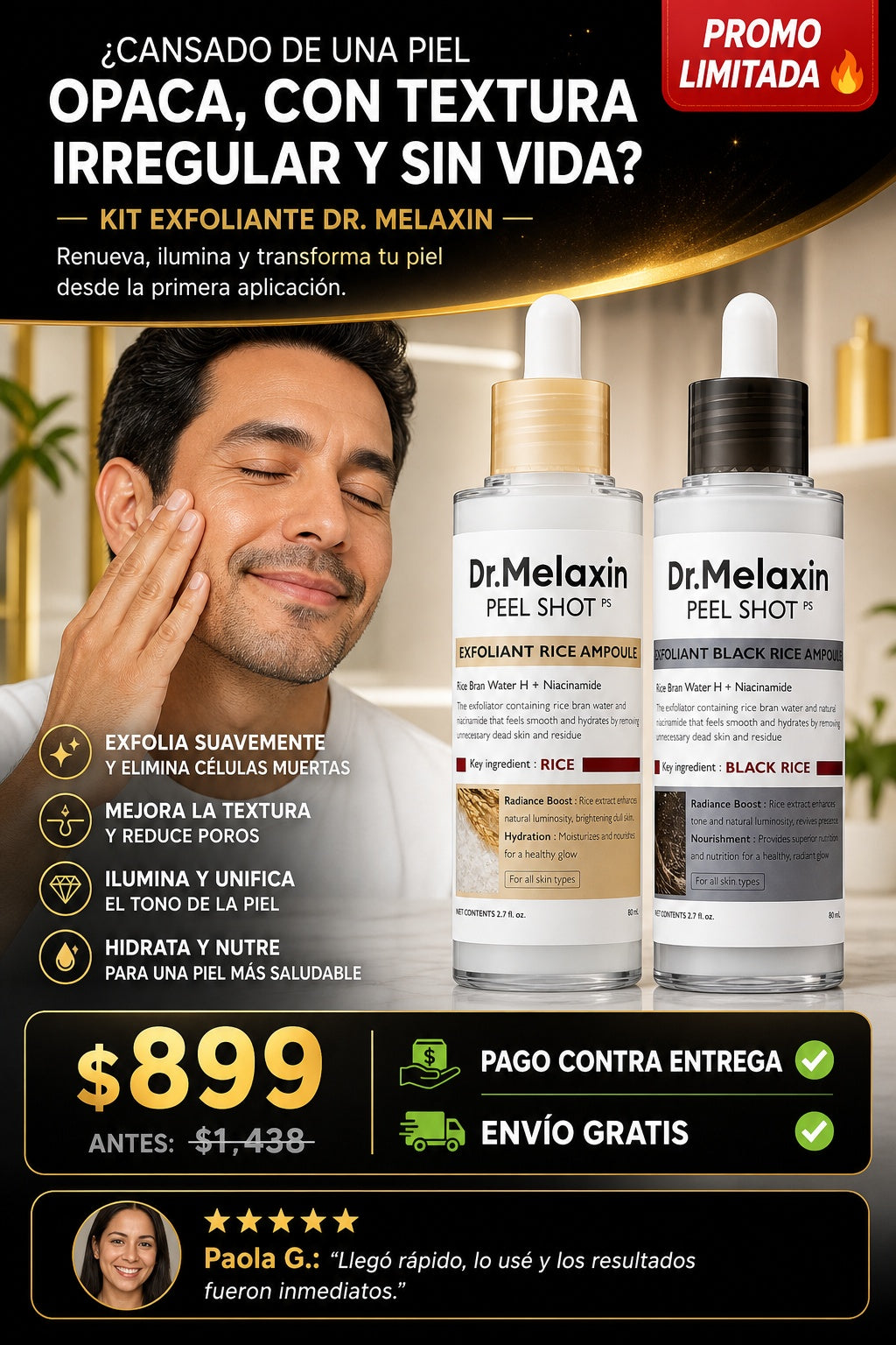 Kit Exfoliante Dr. Melaxin - imagen 3