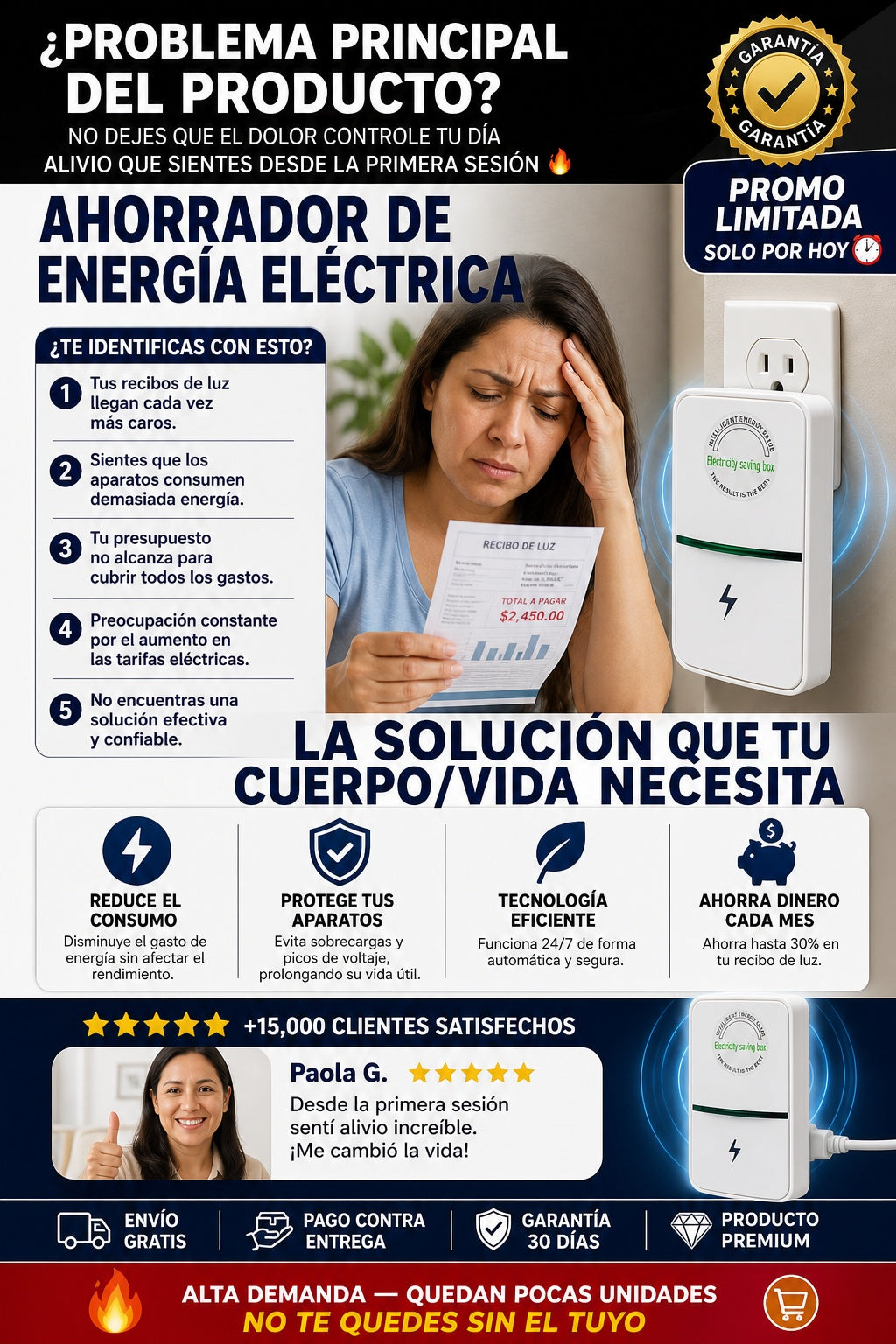 Ahorrador De Energia Luz Electricidad - imagen 3