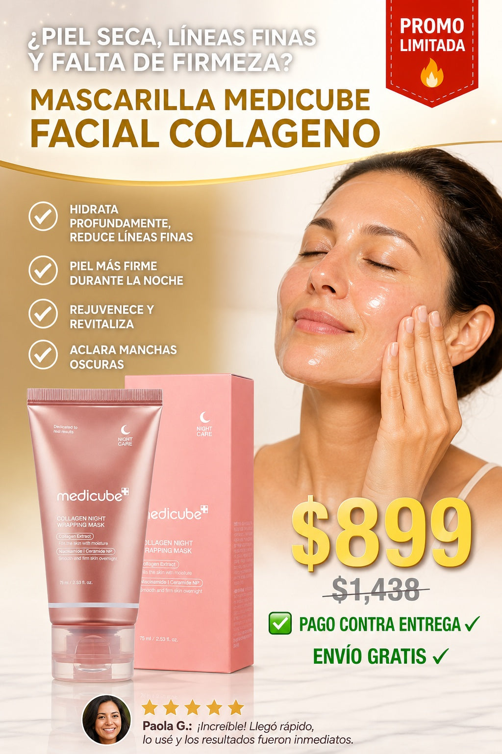 Mascarilla Medicube Facial Colageno - imagen 3