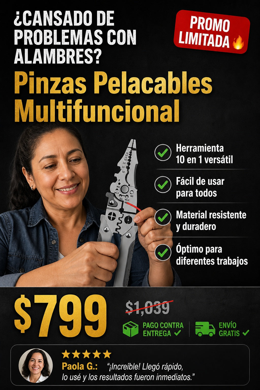 Pinzas Pelacables Multifuncional - imagen 3