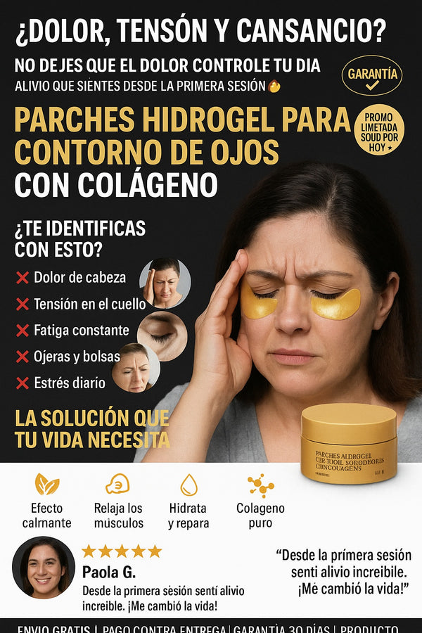 Parches hidrogel para contorno de ojos con colágeno 60 unidades - imagen 3