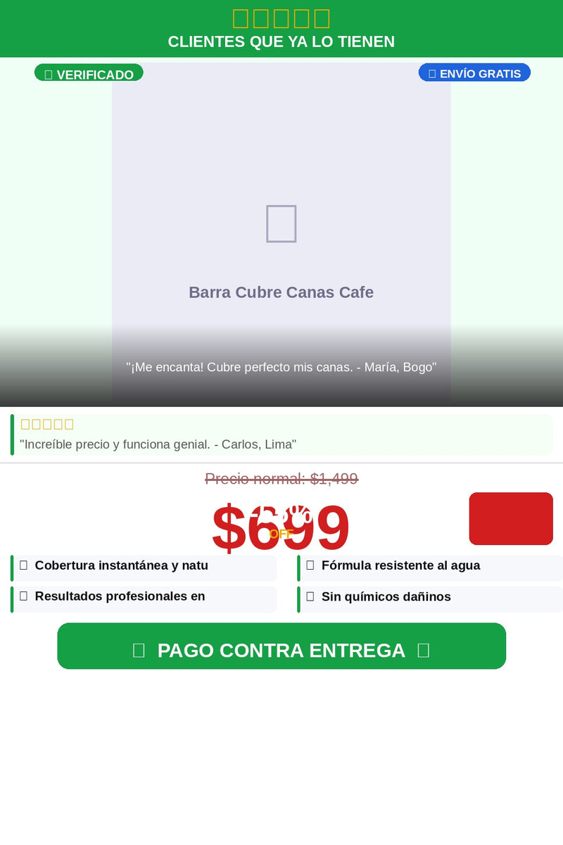 Barra Cubre Canas Cafe — testimonios