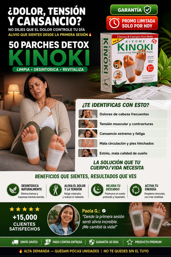50 Parches Detox Kinoki - imagen 3