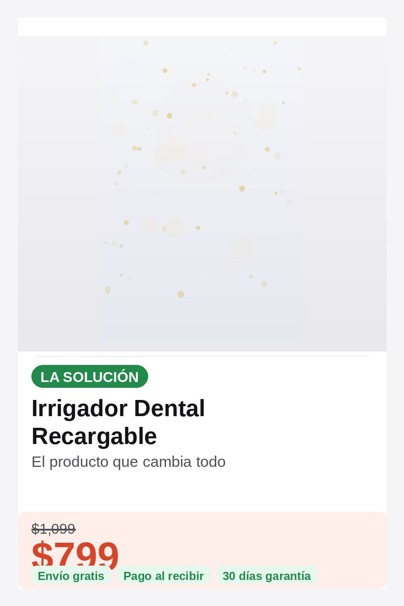 Irrigador Dental Recargable — solucion