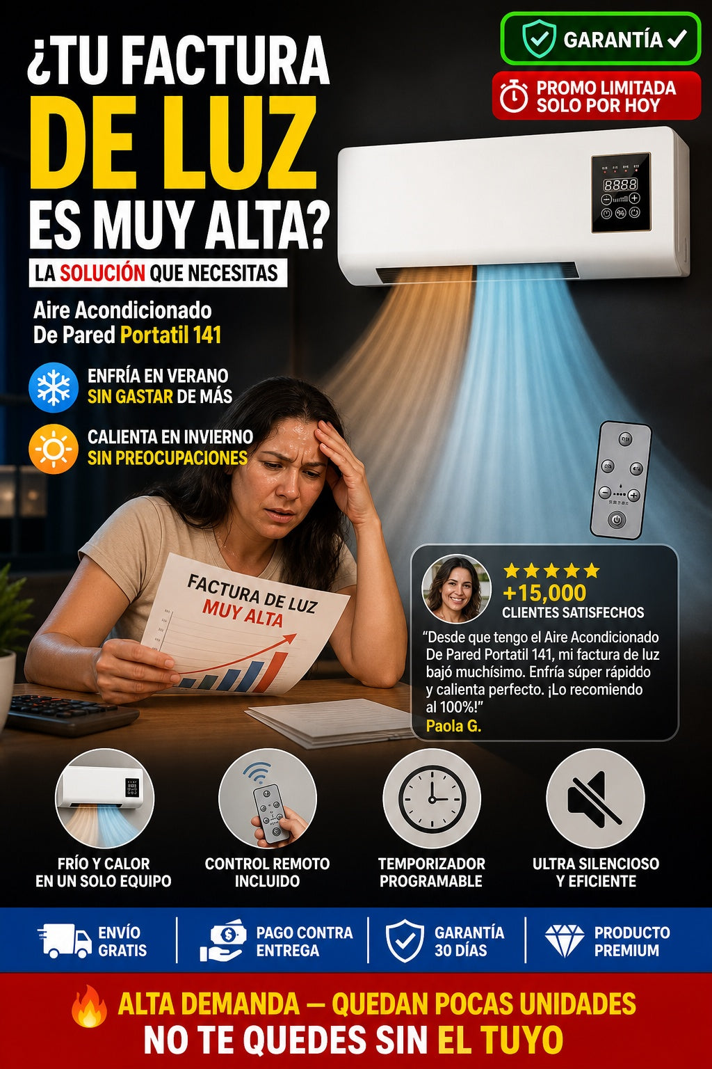 Aire Acondicionado De Pared Portatil 141 - imagen 3