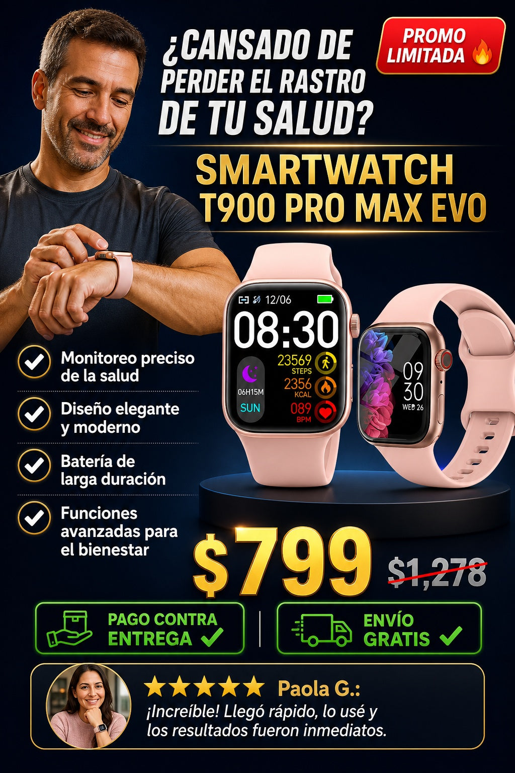 Smartwatch T900 Pro Max Evo - imagen 3