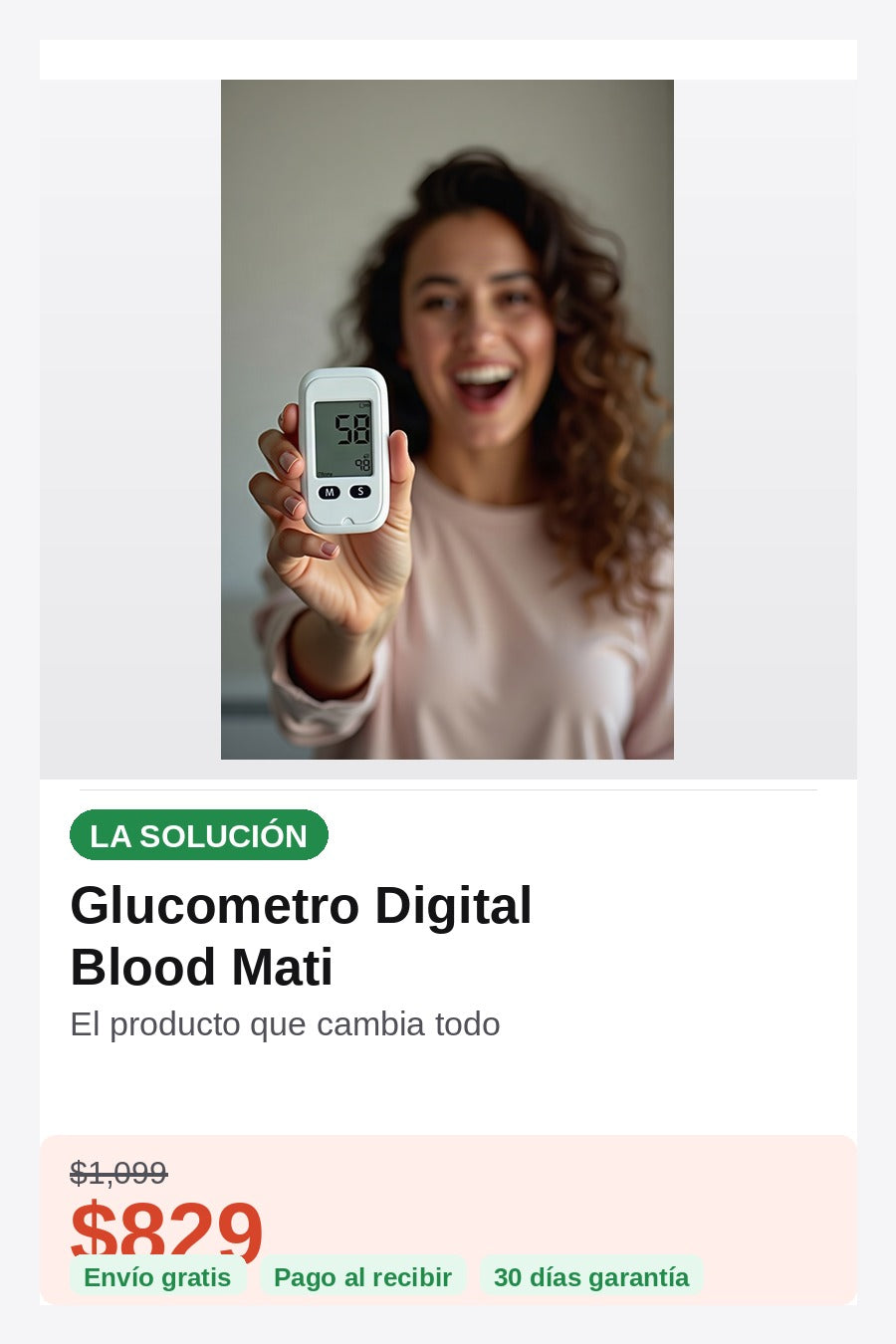 Glucometro Digital Blood Mati — solucion