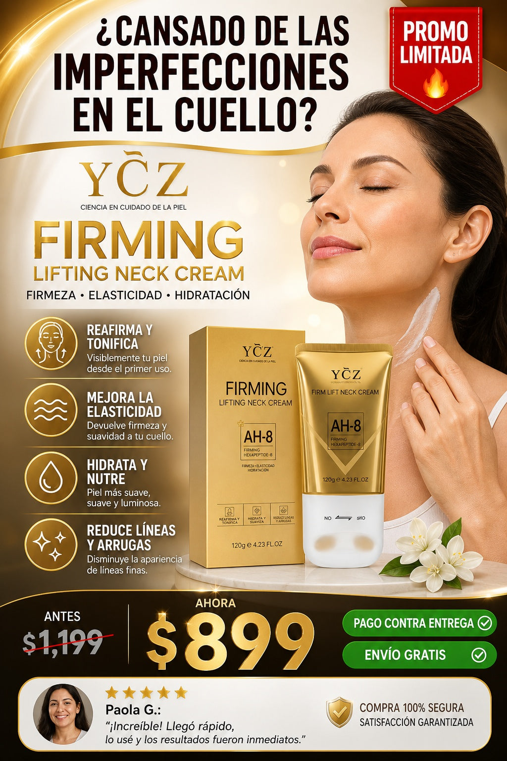 Crema Ycz Reafirmante Para Cuello - imagen 3