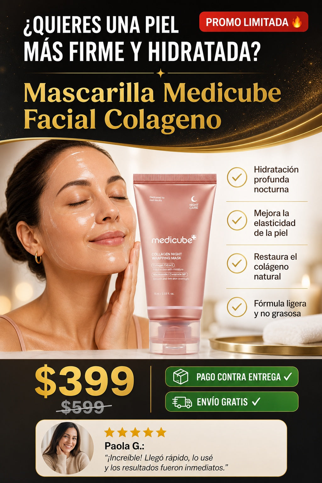 Mascarilla Medicube Facial Colageno - imagen 3